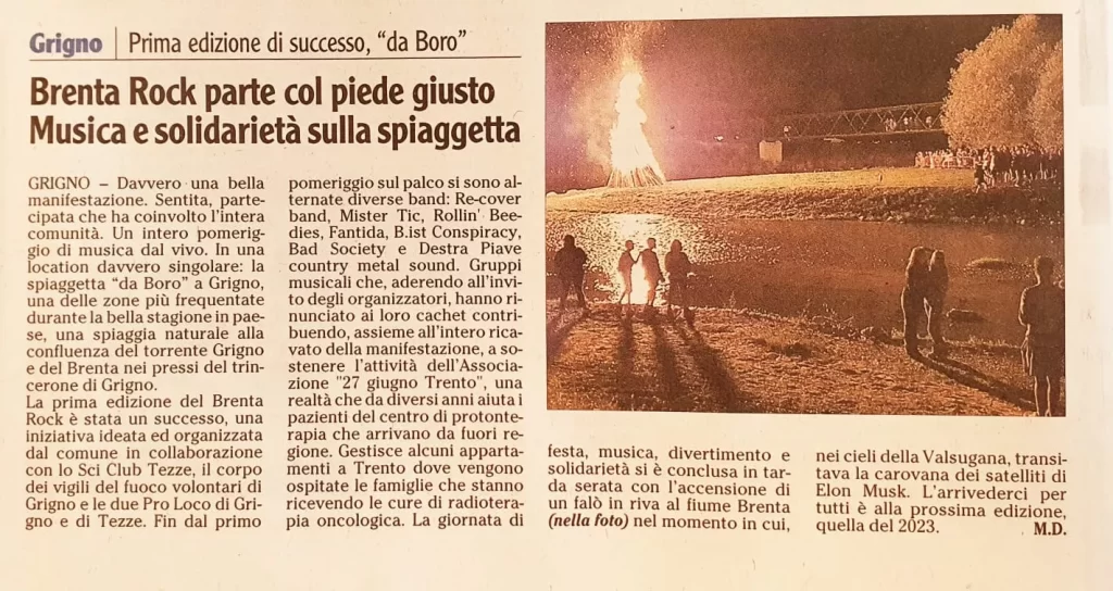l'adige brenta rock 27giugno onlus agosto 2022